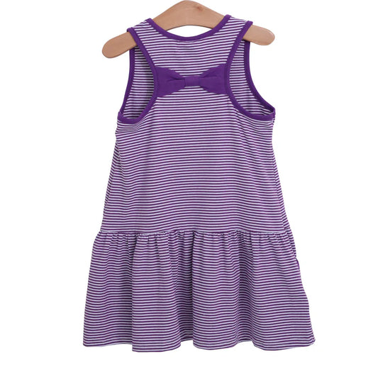 Bow Back Dress, Purple