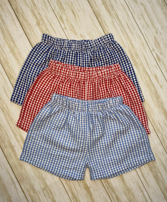 Boys Gingham Shorts